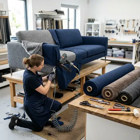 Temiz Koltuk Yıkama koltuk kumaş değişimi hizmeti